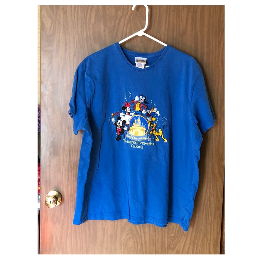 Disney Blue Short Sleeve Tee with Characters